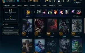 Platina 4 com 23 Champs e 7 Skins ( Sem email confirmado )