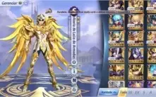 Aioria e Shiryu Divino + de 1k de gemas e + de 7k de vigor