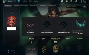 Conta unranked com 144 Champs e 91 Skins
