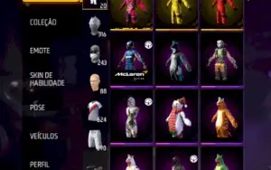 Conta de free fire super gemada