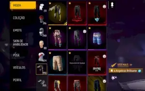 Conta de free fire super gemada