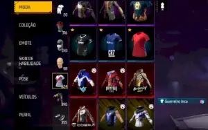 Conta de free fire super gemada