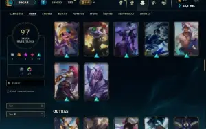 Unranked com 150 Champs e 97 Skins ( MAIN ADC )
