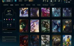 Unranked com 150 Champs e 97 Skins ( MAIN ADC )