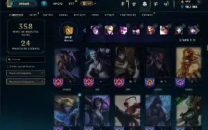 Unranked com 150 Champs e 97 Skins ( MAIN ADC )