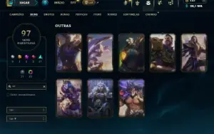 Unranked com 150 Champs e 97 Skins ( MAIN ADC )