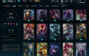 Unranked com 150 Champs e 97 Skins ( MAIN ADC )