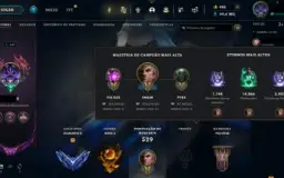 Conta LoL Main Mid 122 Skins Diamante II