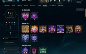 Conta LoL Main Mid 122 Skins Diamante II