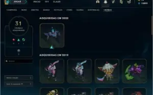CONTA ALL CHAMP E RUNAS, 308 SKIN(3 ULTIMATE, 3 MISTICA)