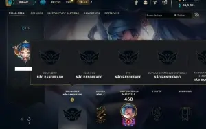 Unranked com TODOS os champs e 182 Skins ( MAIN SUP )