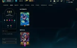 Unranked com TODOS os champs e 182 Skins ( MAIN SUP )