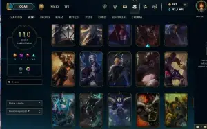 Conta LOL com mais de 30 skins extremamente raras como PAX -