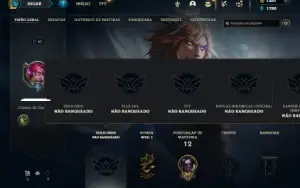 Unranked com 9 Skins e 9 Champs + 30 Fragmentos