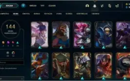 Conta Prata 2 144 skins