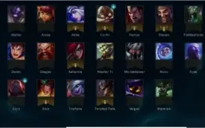 Conta 20 campeões 3 skins unranked