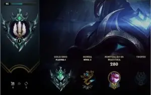 Conta Platina 1 , 118 skins ,falta 27 champs,10 pag de runas