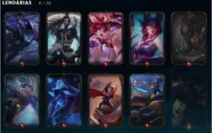 Conta Platina 1 , 118 skins ,falta 27 champs,10 pag de runas