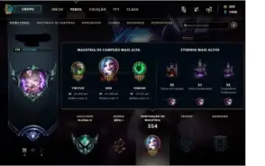 Conta LOL (127 Campeões + 105 Skins)