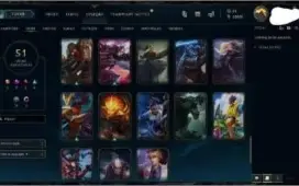 Gold 1, muitas skins, vitoriosas, lendárias e ultimate