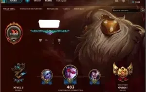CONTA GOLD 1 68 pdl, 120 CAMPEÕES E 69 skins