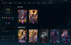 Conta de LoL BR • LVL 535 • Full Champs • 135+ Skins