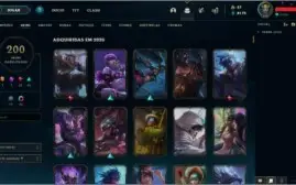 Conta Platina II com 199 skins