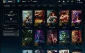 Conta platina 3 sem email verificado com 4 skins e 28 champs