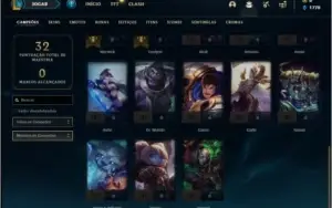 Conta platina 3 sem email verificado com 4 skins e 28 champs