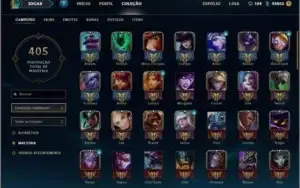 Conta League of Legends varias skins muitos champs Platina V