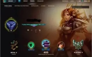 Conta League of Legends varias skins muitos champs Platina V