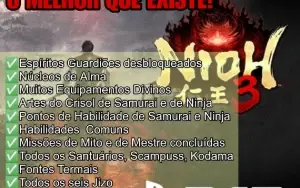 Nioh 3 (PS5) - Espiritos, Núcleos, Habilidades, Itens, ETC!!