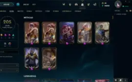 Conta Ouro 3 205 Skins
