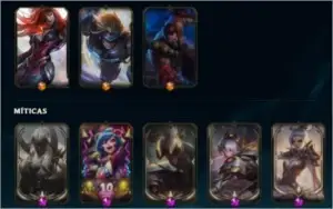 Conta de lol muito barata com 238 skin todos champs