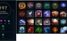 Conta de lol muito barata com 238 skin todos champs