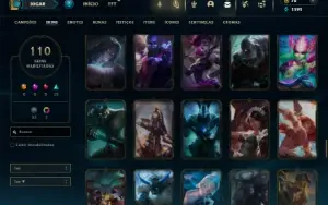 Prata 1 com 150 Champs e 110 Skins + 3 Espolios