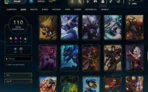 Prata 1 com 150 Champs e 110 Skins + 3 Espolios