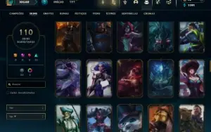 Prata 1 com 150 Champs e 110 Skins + 3 Espolios