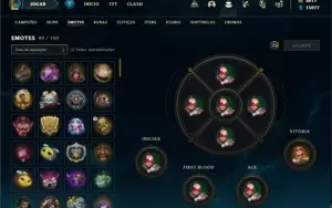 Conta Unranked com TODOS os champs e 226 Skins + 60 Cromas
