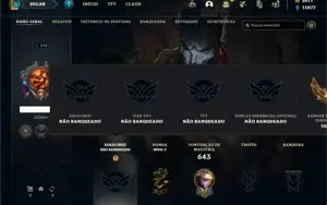 Conta Unranked com TODOS os champs e 226 Skins + 60 Cromas