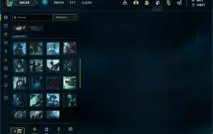 Conta Unranked com TODOS os champs e 226 Skins + 60 Cromas