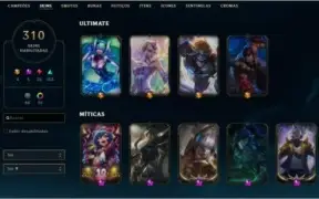 Conta D4(65%) 310 skins, All Champions
