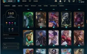 Conta bronze 2 com 110 Champs e 160 Skins + 3 Prestigios