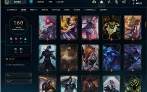 Conta bronze 2 com 110 Champs e 160 Skins + 3 Prestigios
