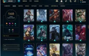 Conta bronze 2 com 110 Champs e 160 Skins + 3 Prestigios
