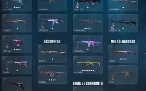 vendo conta de valorant prata 2 com varias skins de vandal