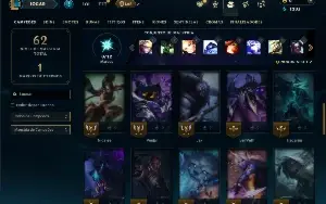 Unranked com 45 Champs e 9 Skins