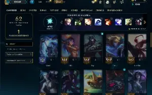 Unranked com 45 Champs e 9 Skins