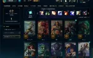 Unranked com 45 Champs e 9 Skins