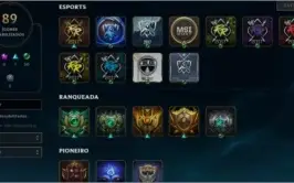 Conta lol 60 champs 2 skins misticas
